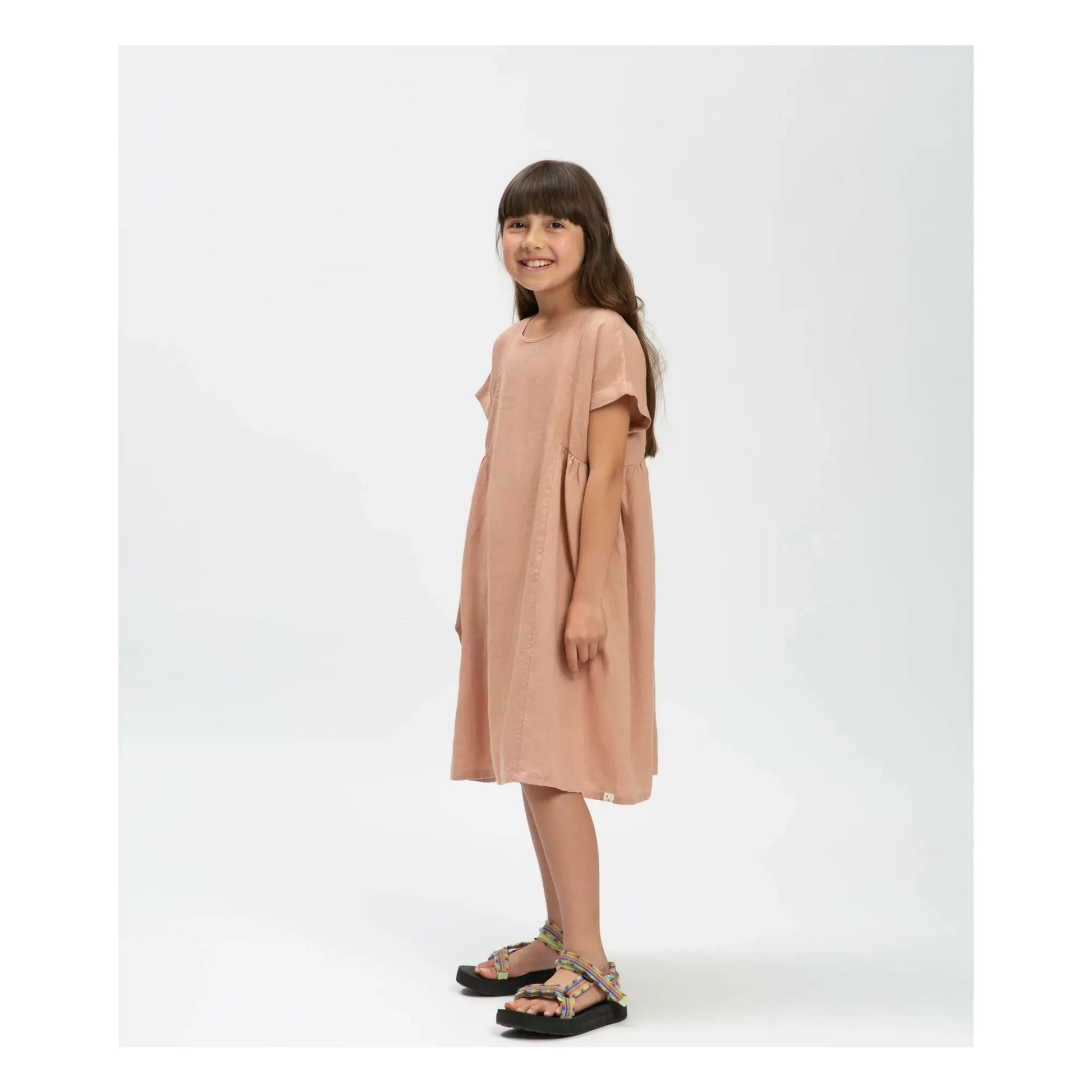 Matona - Linen dress | Dusty Pink