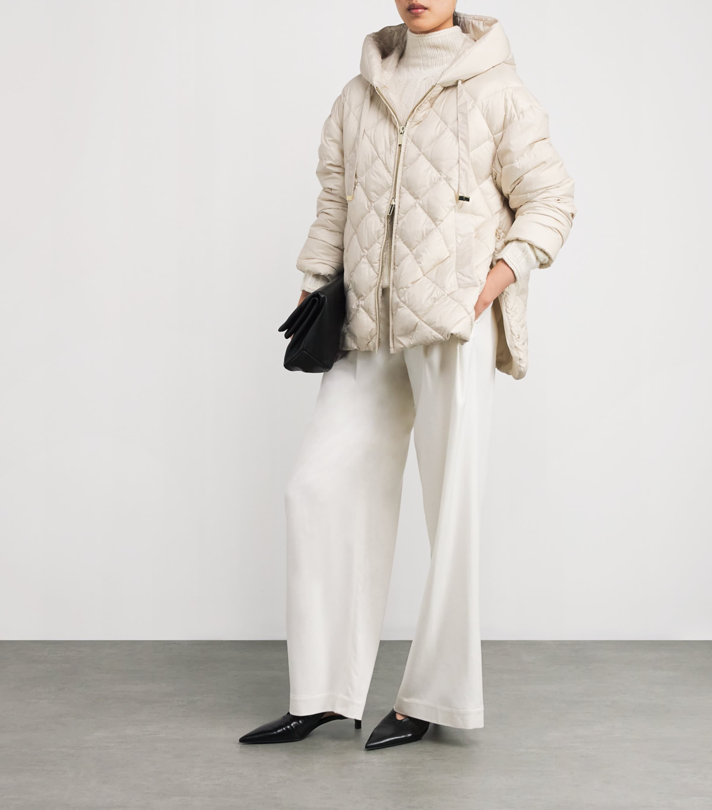 Max Mara White The Cube Diamond-Quilted Jacket