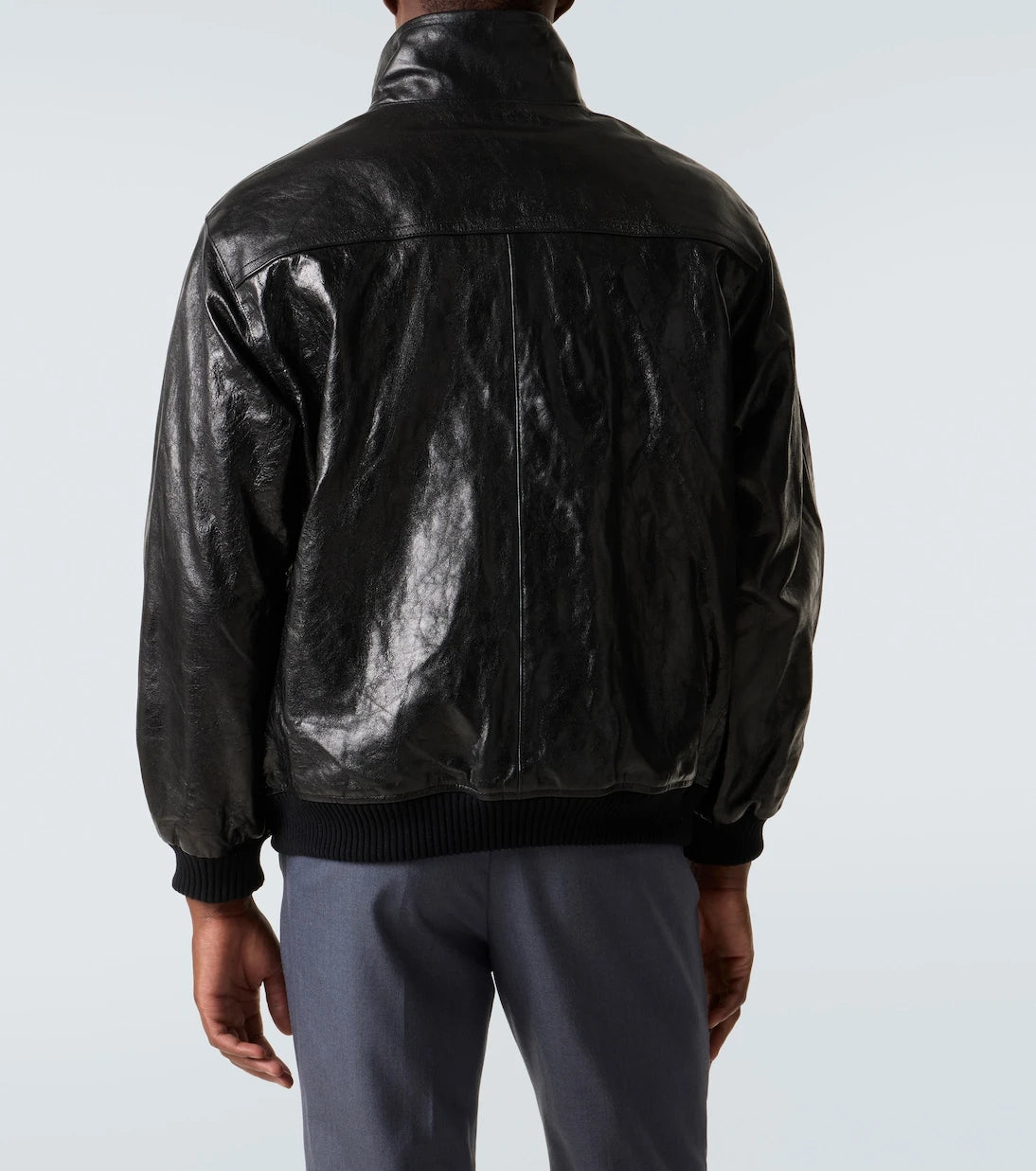 Auralee - Leather blouson jacket