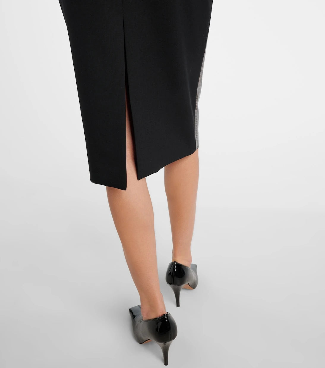 Stella McCartney - Snake-effect midi skirt