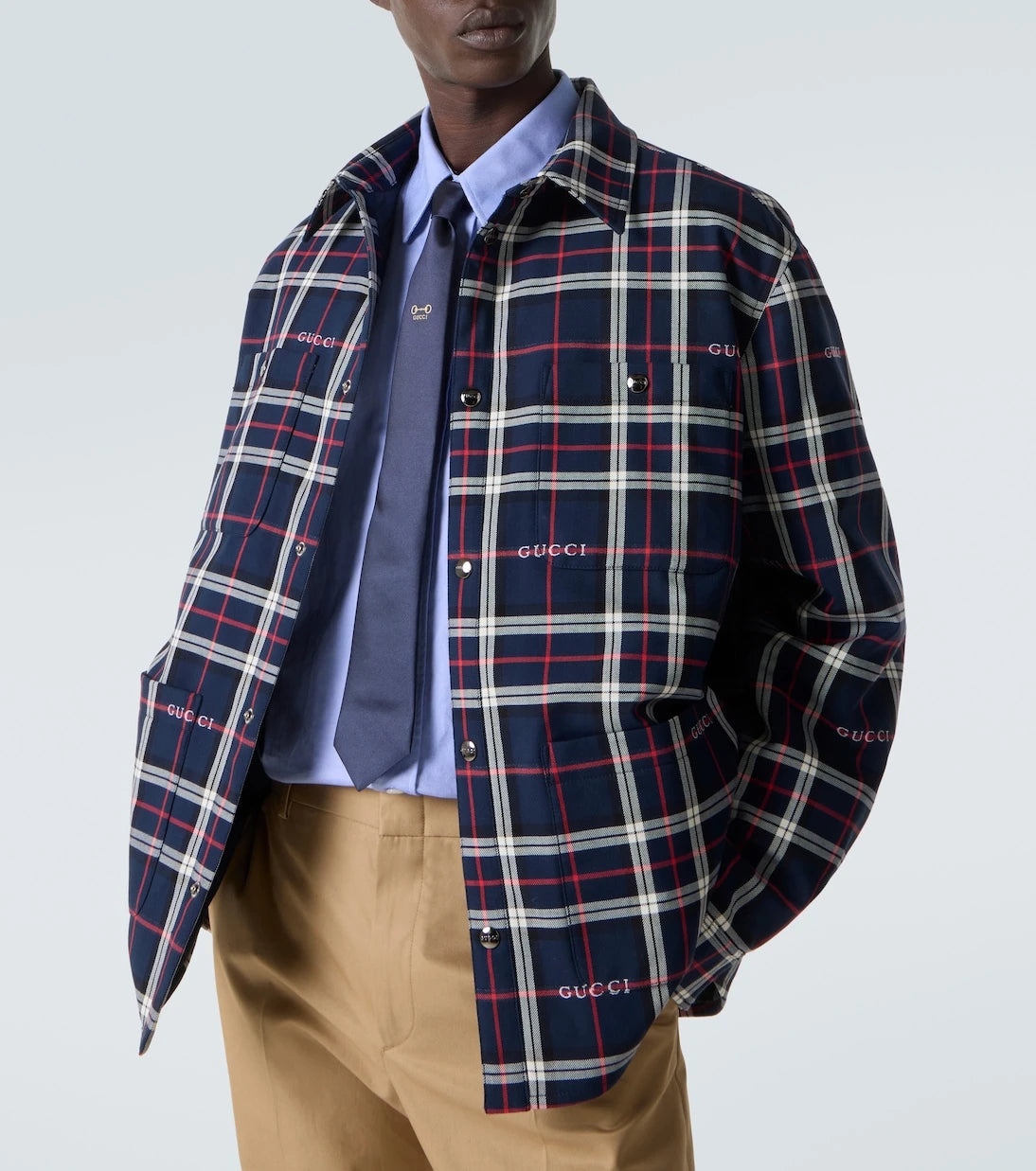 Gucci - Plaid cotton shirt