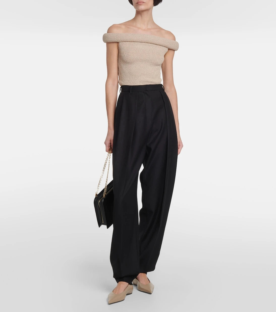 Toteme - Knitted off-shoulder top