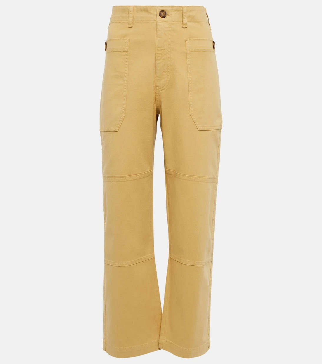 Frame - High-rise cropped cargo pants