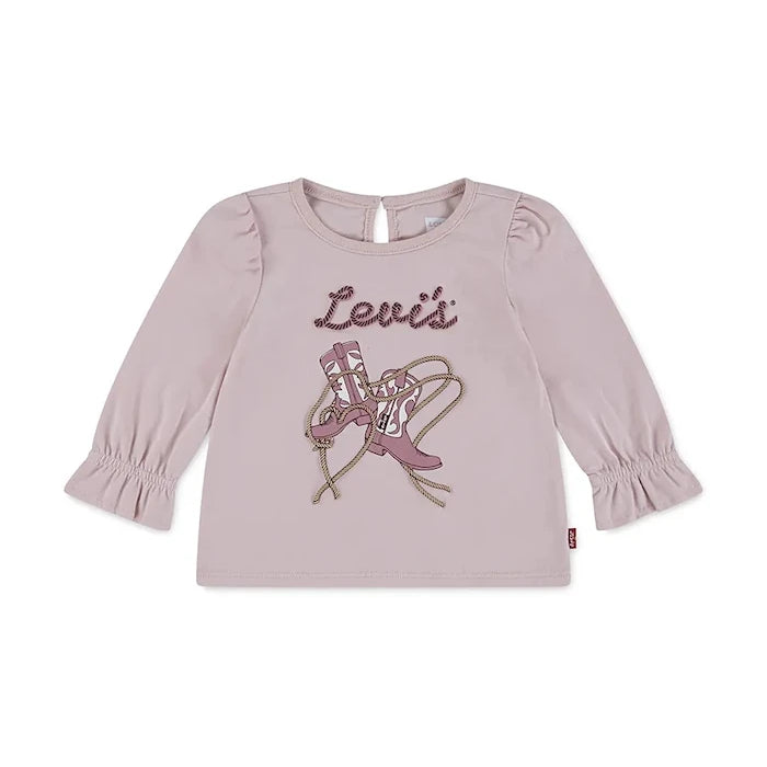 Levi's LS KNOT FRONT KNIT TOP Uzun Kollu Bebek Pamuklu Bluz