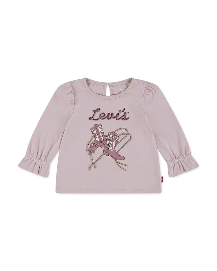 Levi's LS KNOT FRONT KNIT TOP Uzun Kollu Bebek Pamuklu Bluz