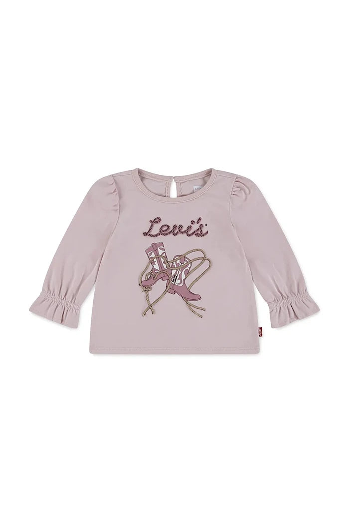 Levi's LS KNOT FRONT KNIT TOP Uzun Kollu Bebek Pamuklu Bluz