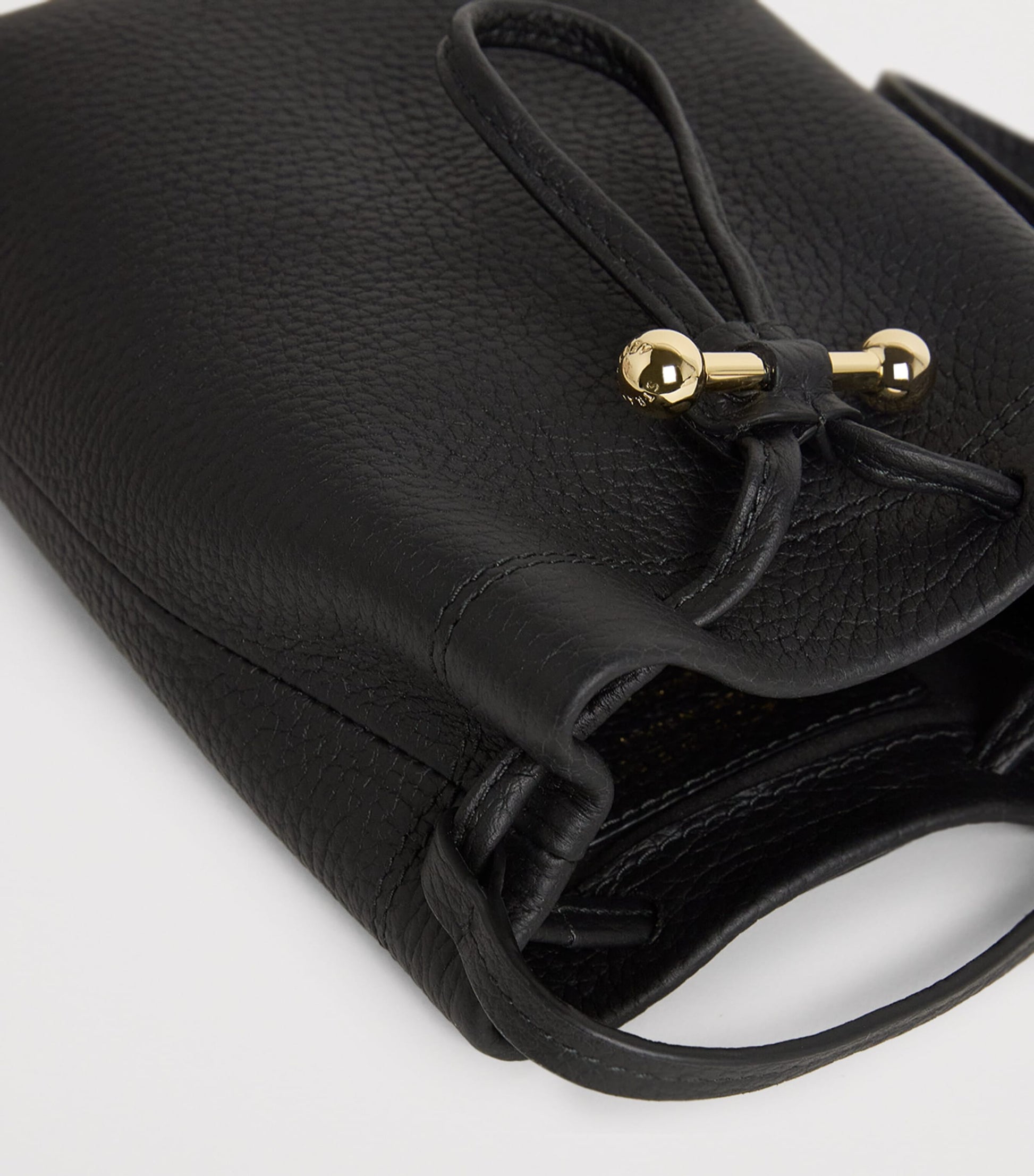 Midi Leather Osette Pouch