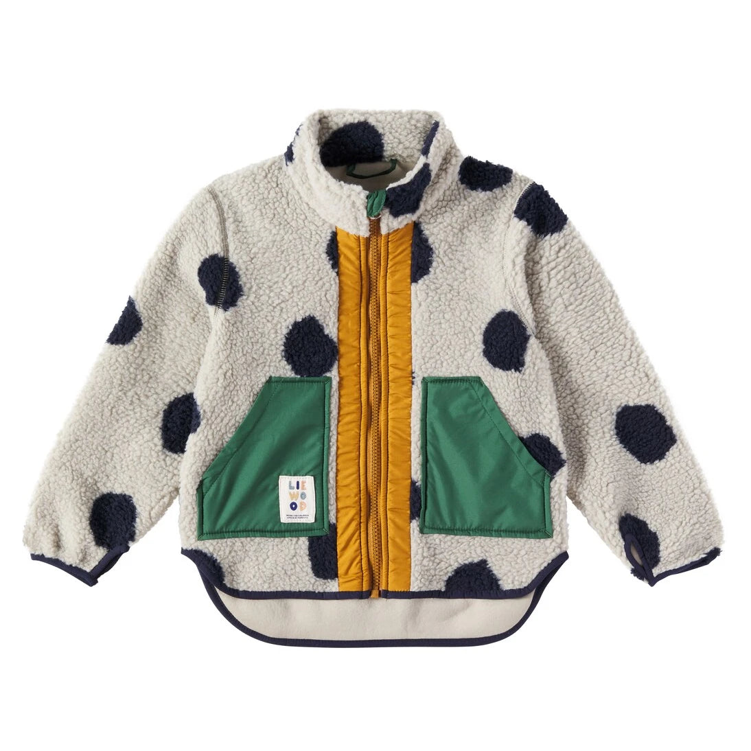 Liewood - Naom polka-dot fleece jacket