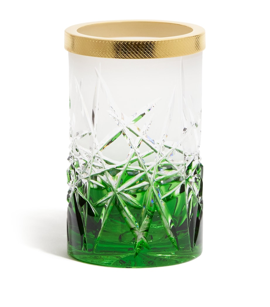 Crystal Ivy Green Toothbrush Holder