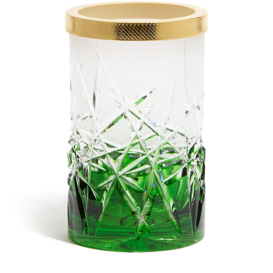 Crystal Ivy Green Toothbrush Holder