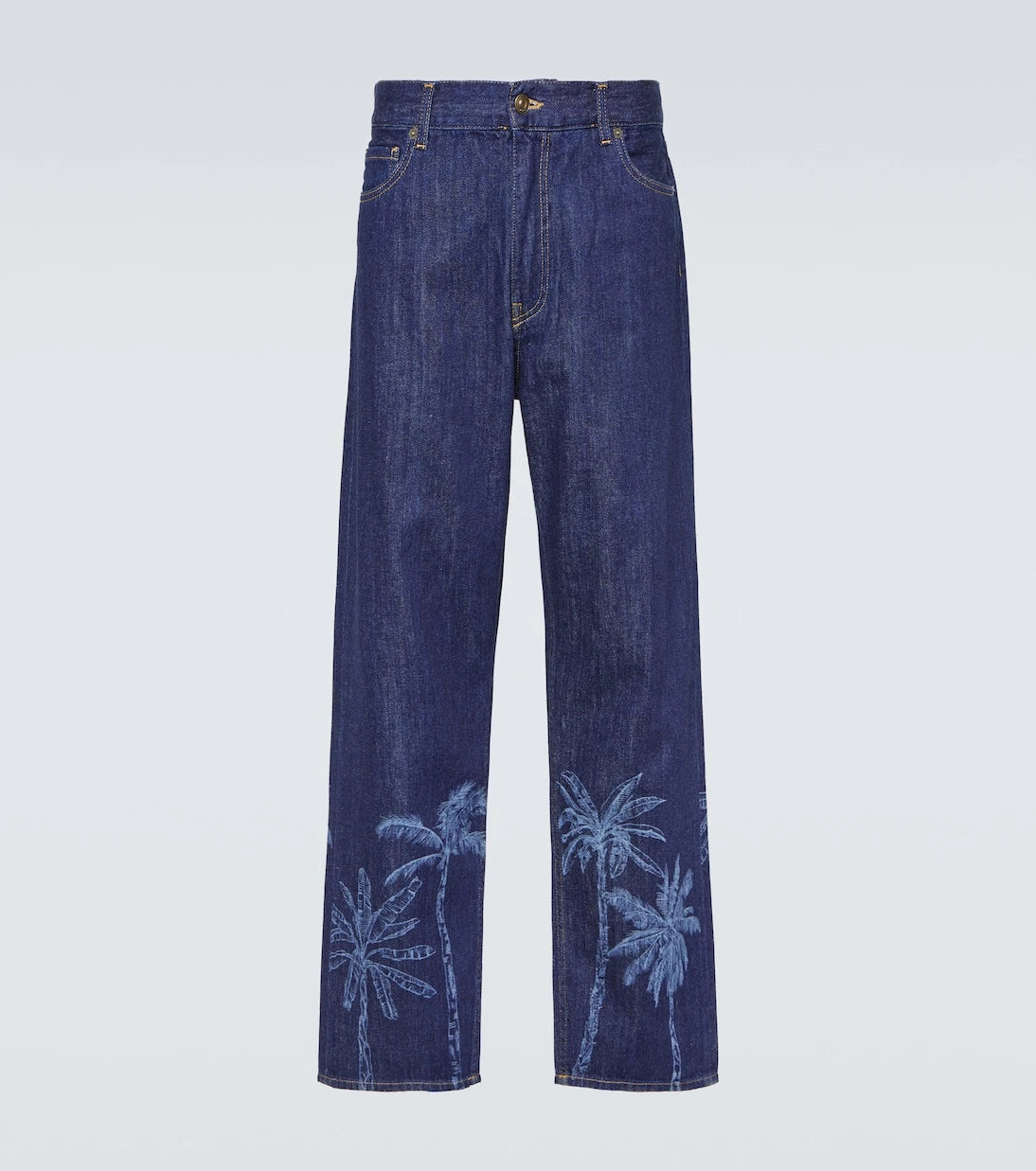 Alanui - Jungle printed straight jeans