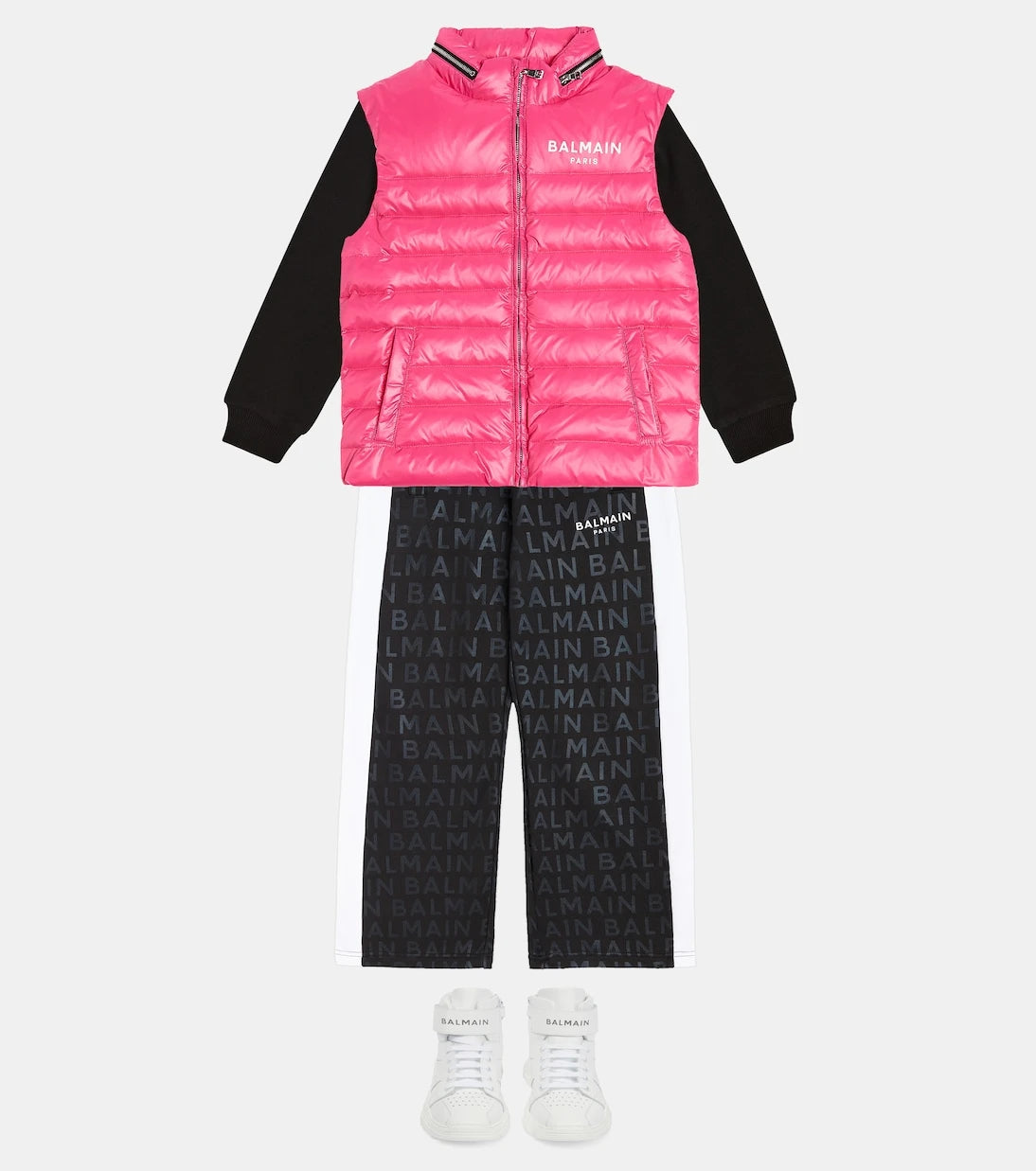 Balmain Çocuk - Logolu şişme mont