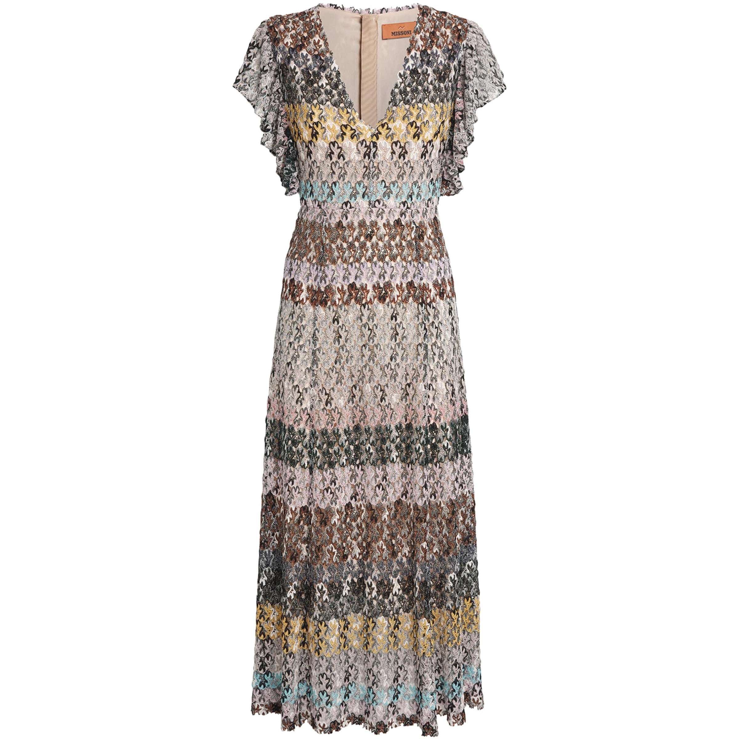 Missoni Multi Crochet Stripe Maxi Dress