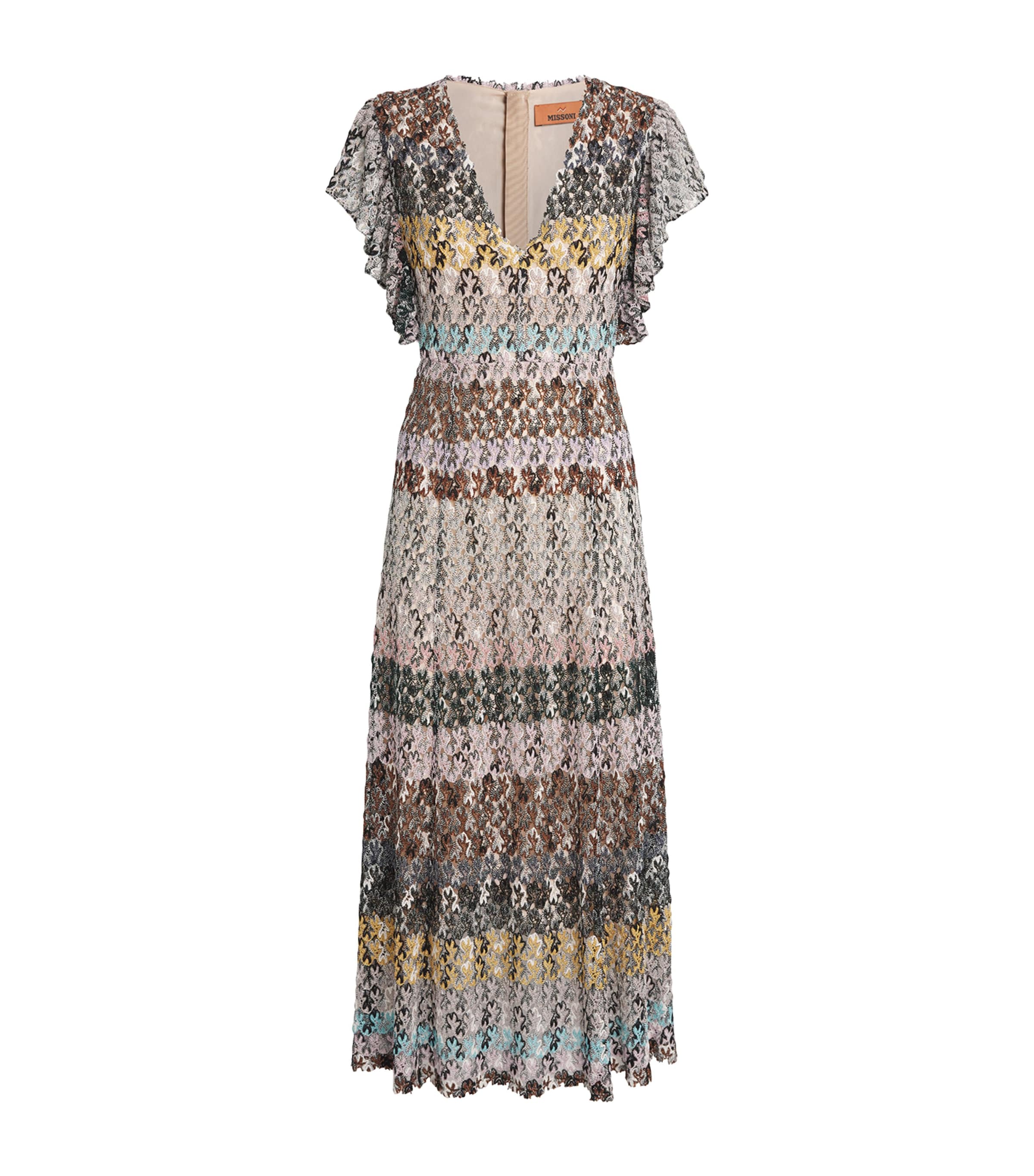 Missoni Multi Crochet Stripe Maxi Dress