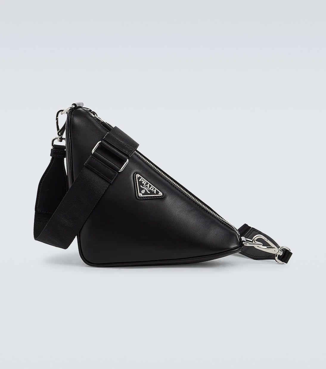 Prada - Triangle leather shoulder bag