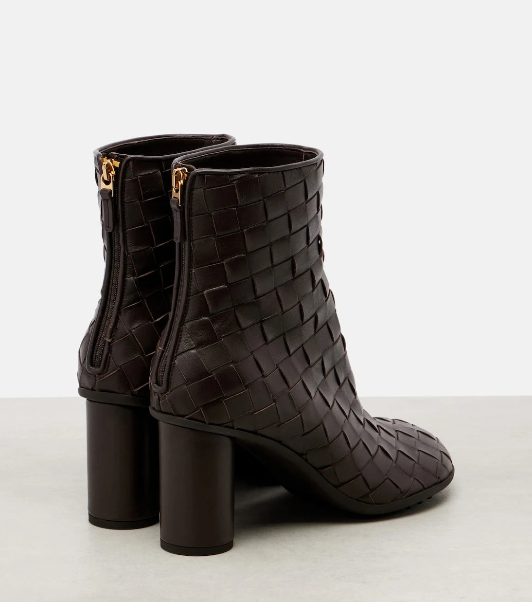 Bottega Veneta - Atomic 75 Intrecciato leather ankle boots
