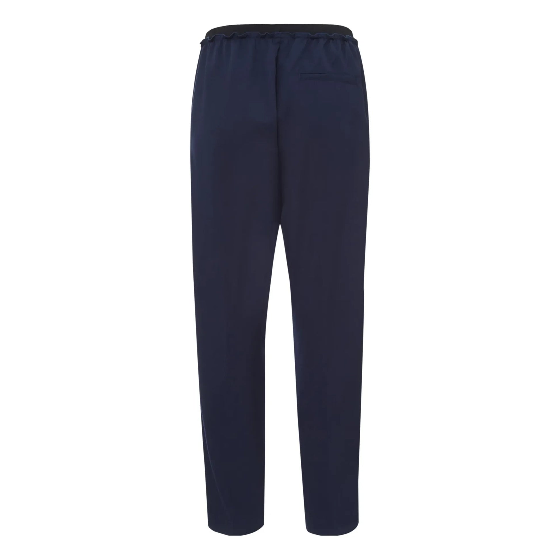 Pomandère - Elasticated Wool Pants | Navy blue