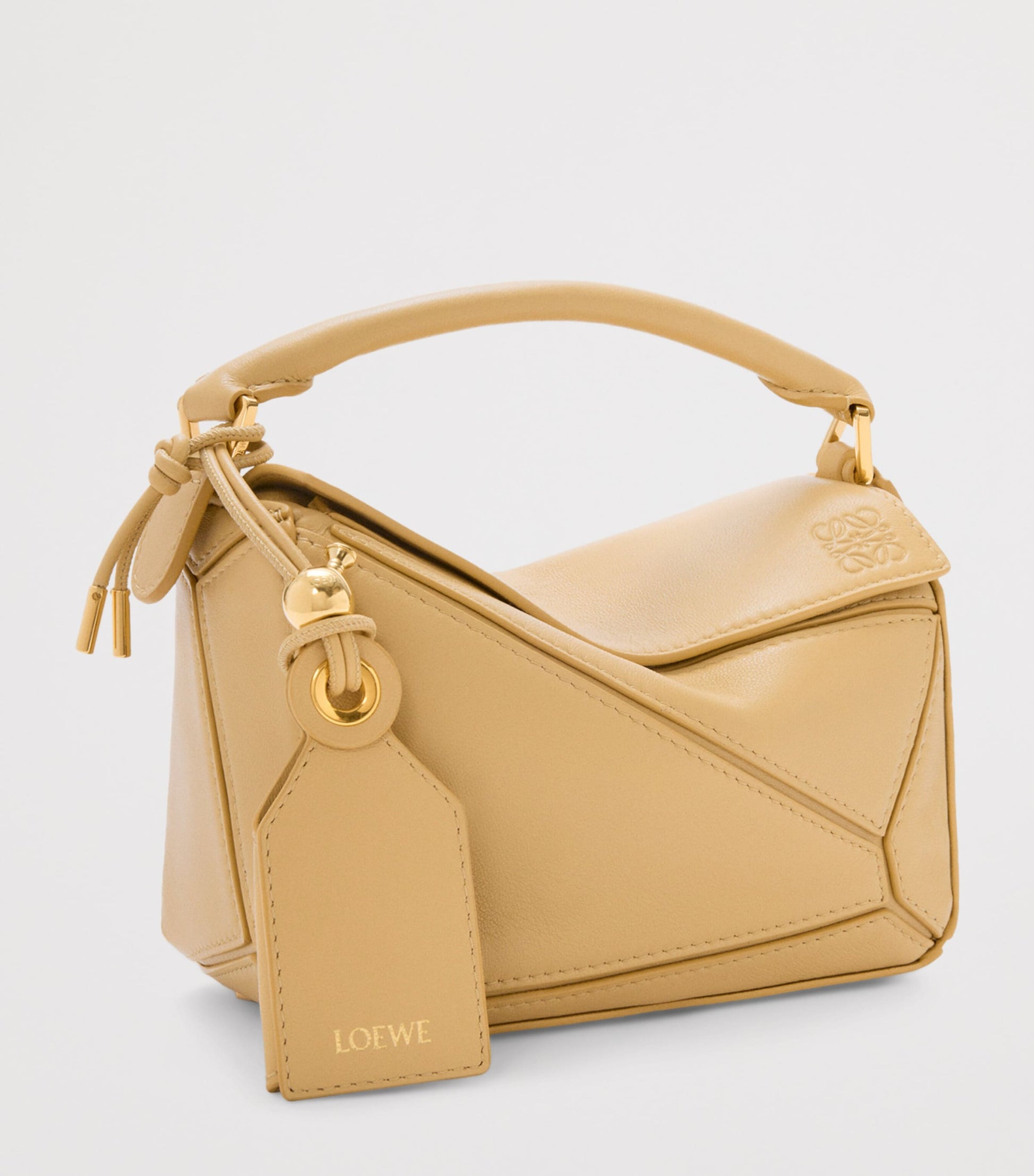 Mini Leather Featherlight Puzzle Top-Handle Bag