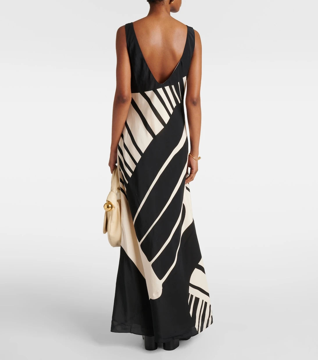 SIR - Arte printed silk satin maxi dress