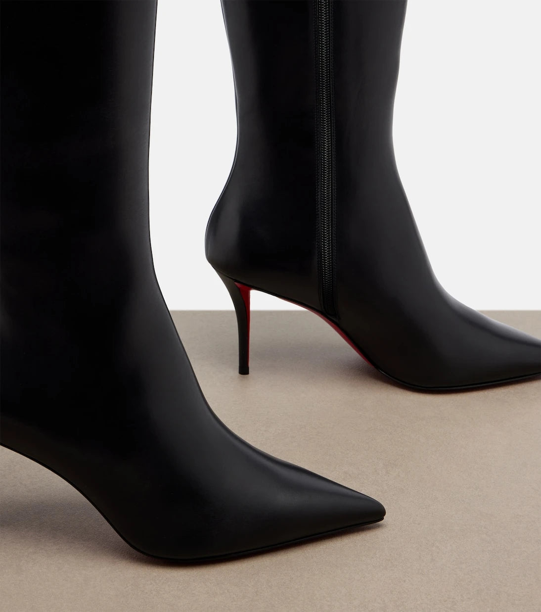Christian Louboutin - Miss Z leather knee-high boots