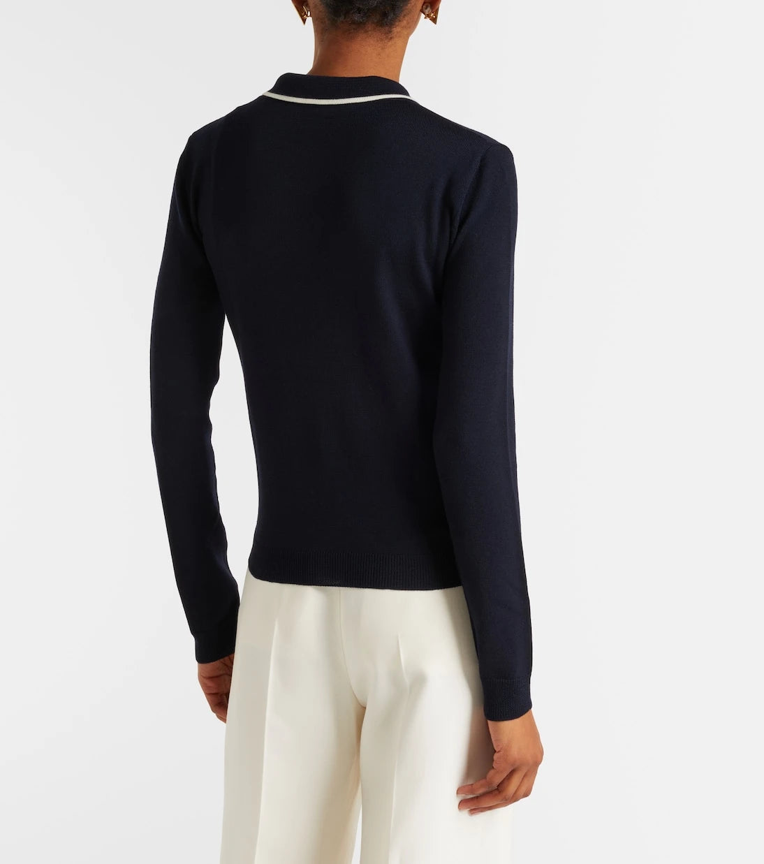 Valentino - Chez Valentino virgin wool polo sweater