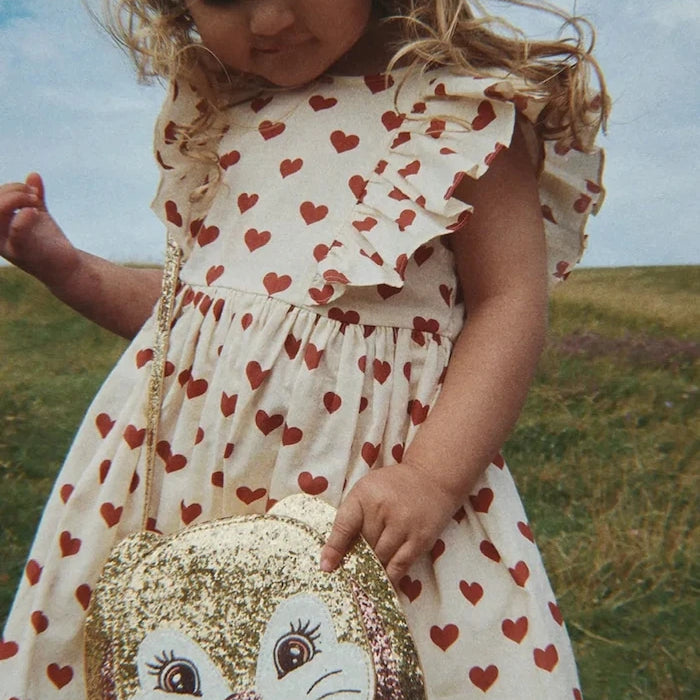 Konges Sløjd рокля от памук CIANNA BOW DRESS GOTS