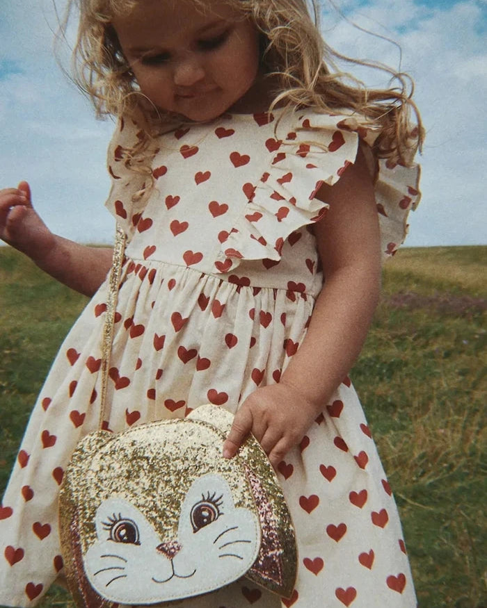Konges Sløjd pamuk elbise CIANNA BOW DRESS GOTS