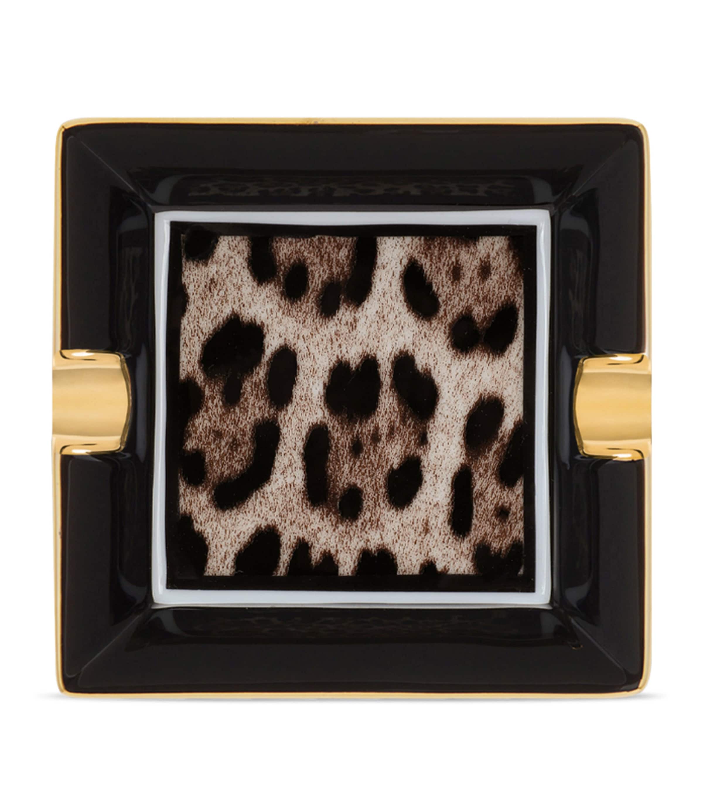 Dolce & Gabbana Casa Porcelain Leopard Ashtray