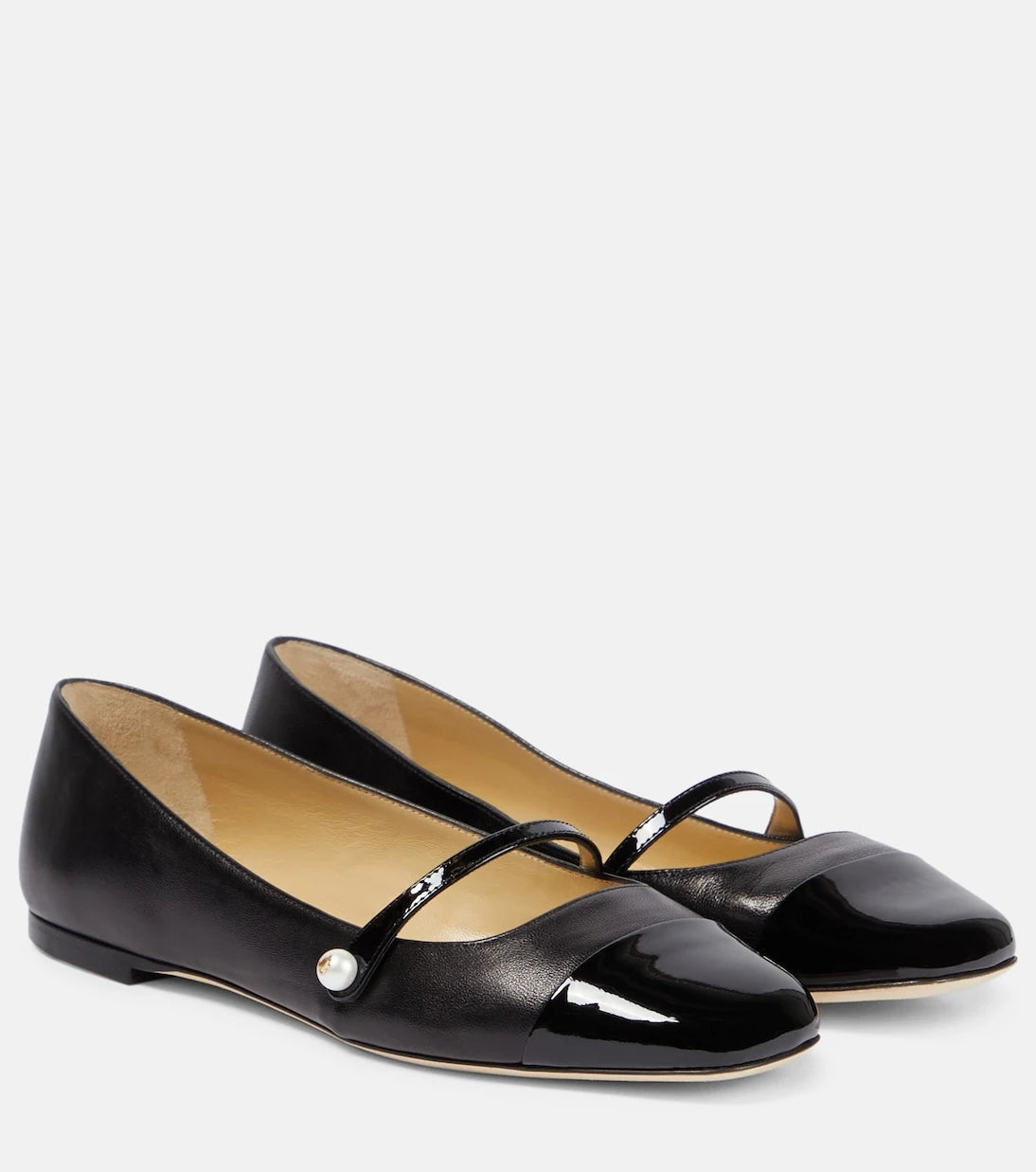 Jimmy Choo - Elisa embellished suede ballet flats