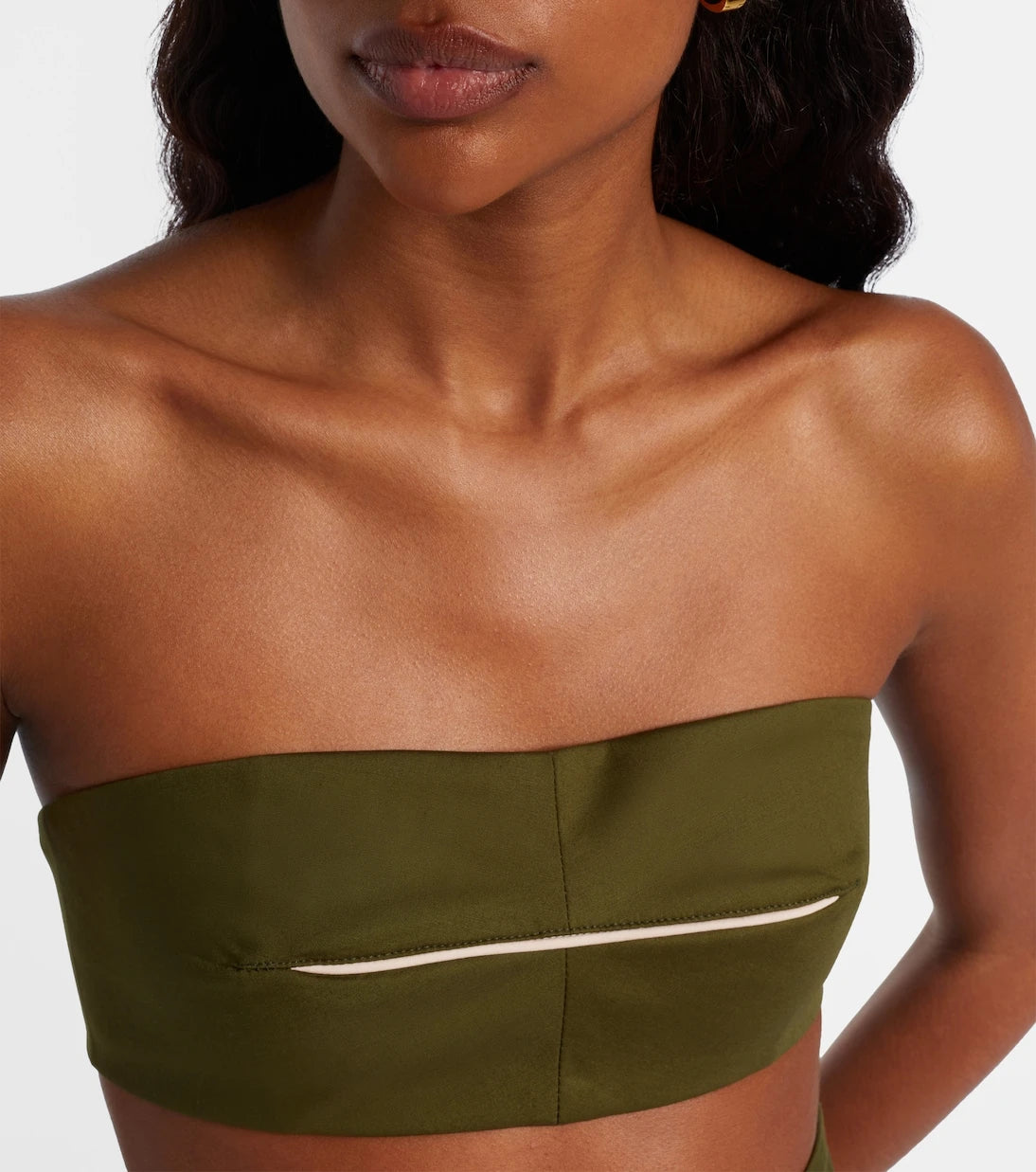 Adriana Degreas - Cotton-blend bandeau top