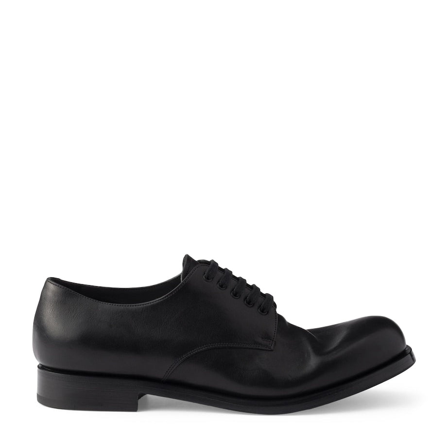 Leather Antiqued Derby Shoes
