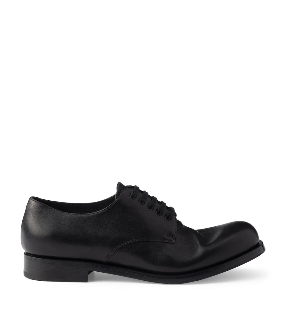 Leather Antiqued Derby Shoes