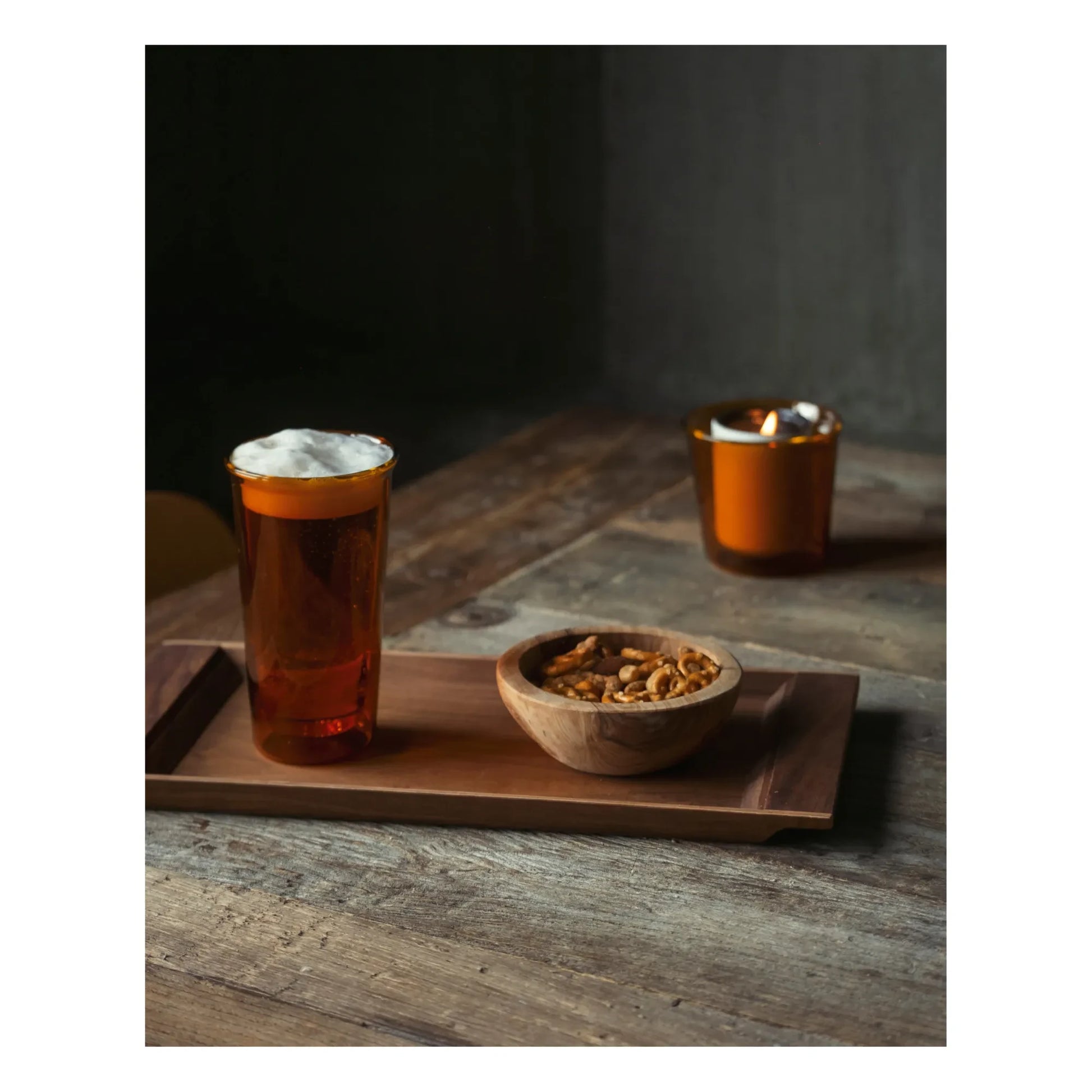 Kinto - Cast Beer Glass | Amber