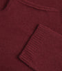 Max Mara Red Cashmere-Blend High-Neck Sweater