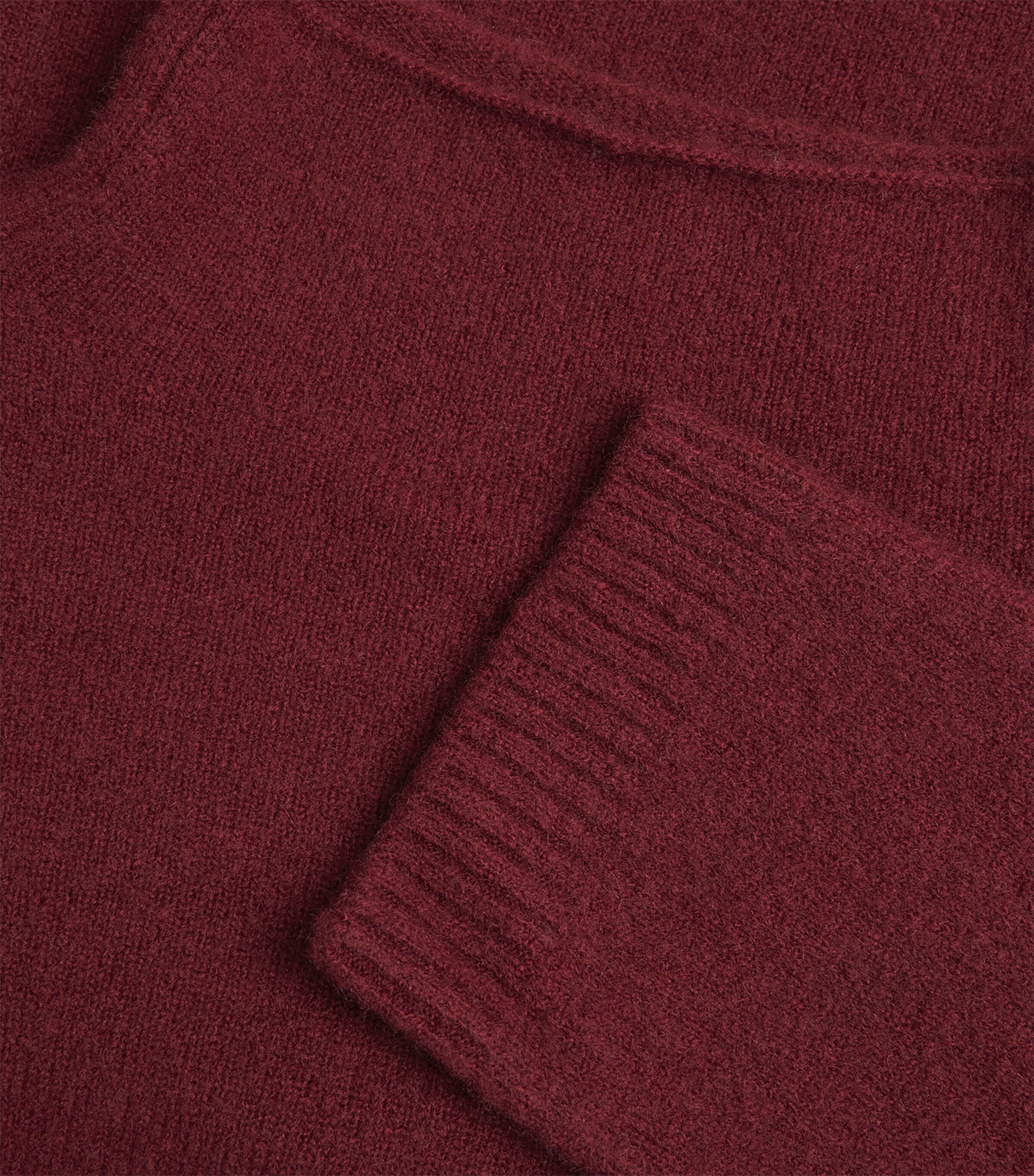 Max Mara Red Cashmere-Blend High-Neck Sweater