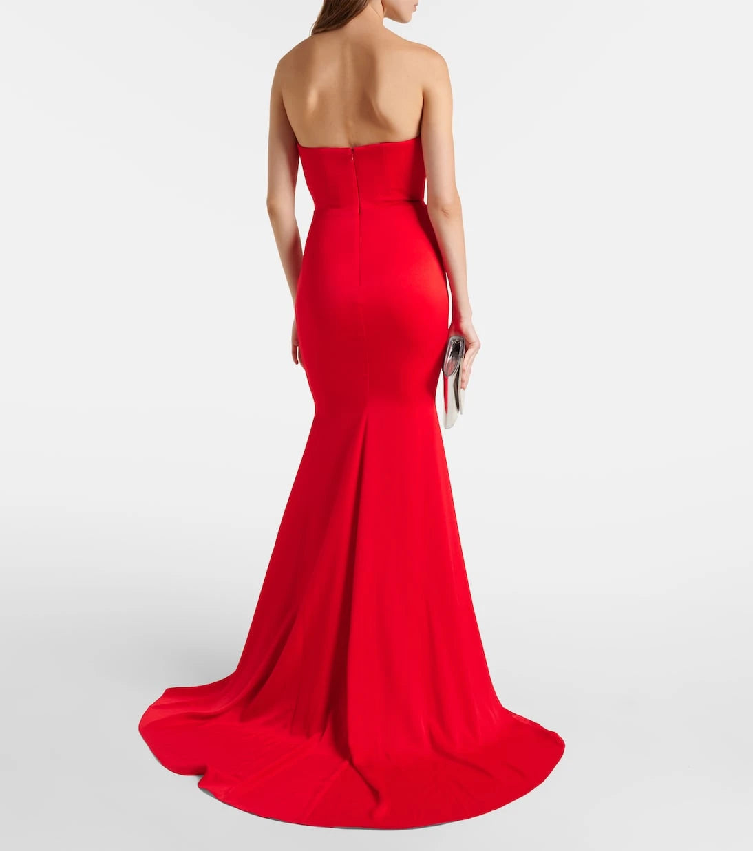 Alex Perry - Gathered strapless satin gown