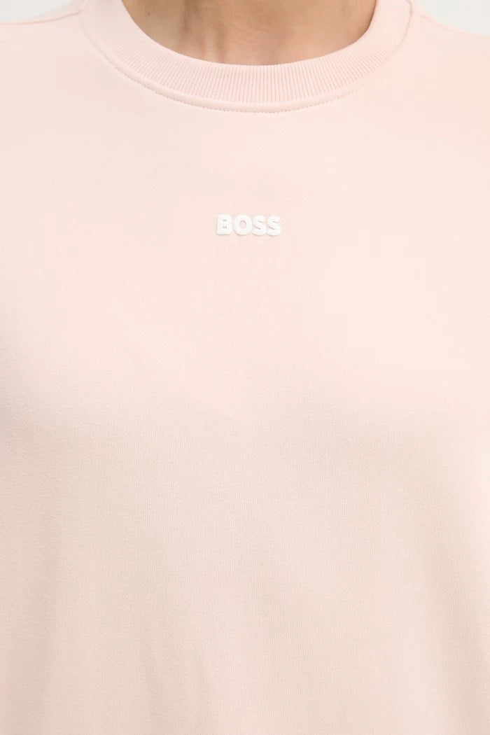 BOSS Orange Kadın Pamuklu Oversize Sweatshirt