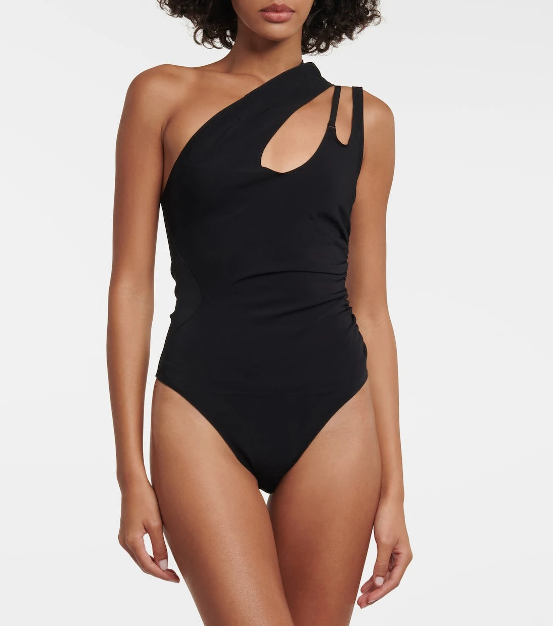Mugler - Asymmetric jersey bodysuit