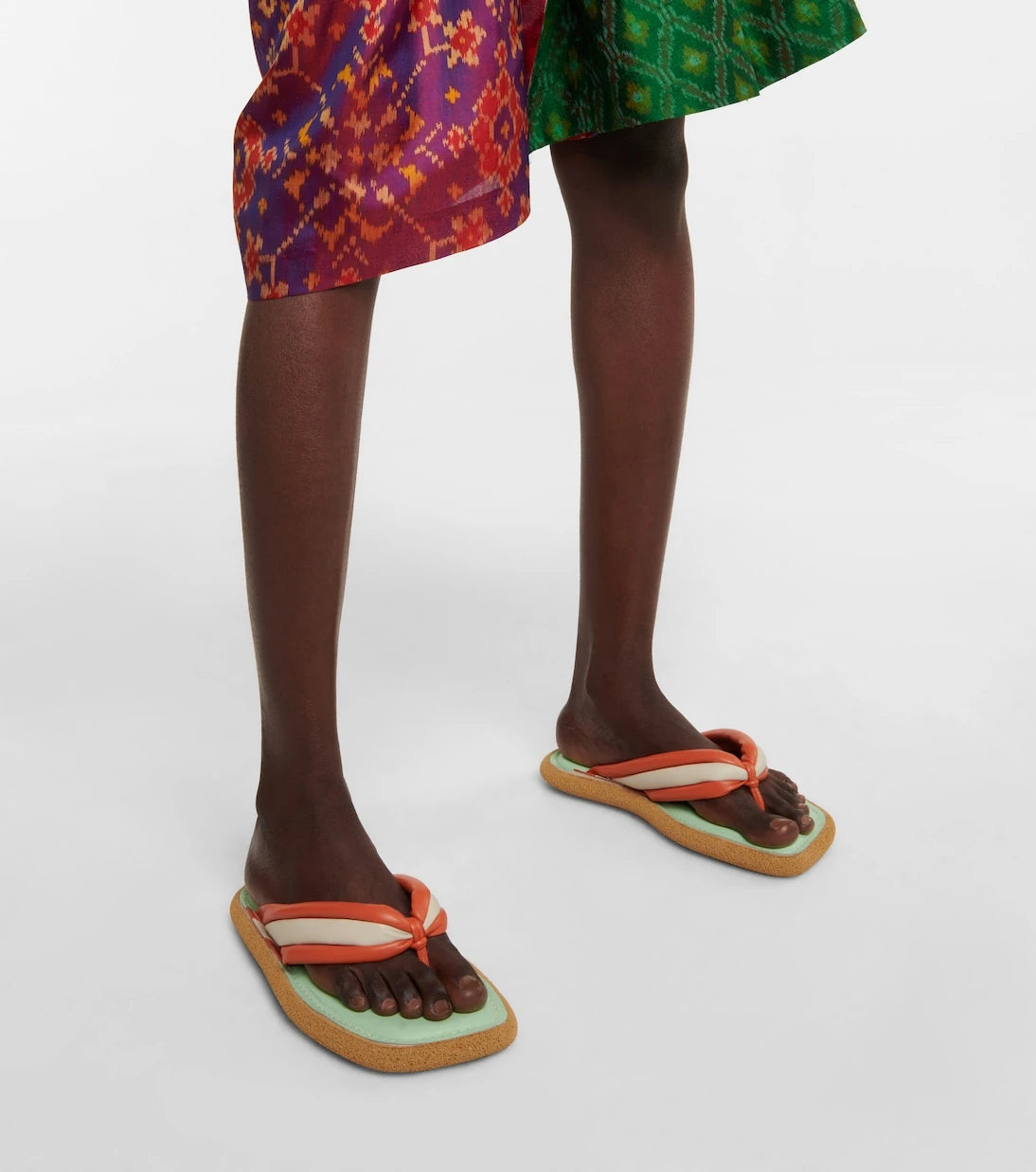 Dries Van Noten - Deri parmak arası sandaletler