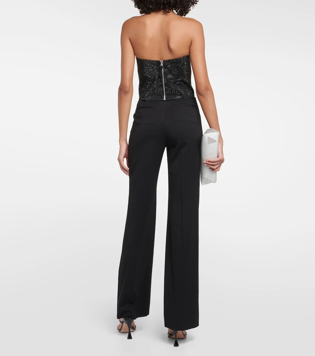 Costarellos - Gabra crystal-embellished bustier top