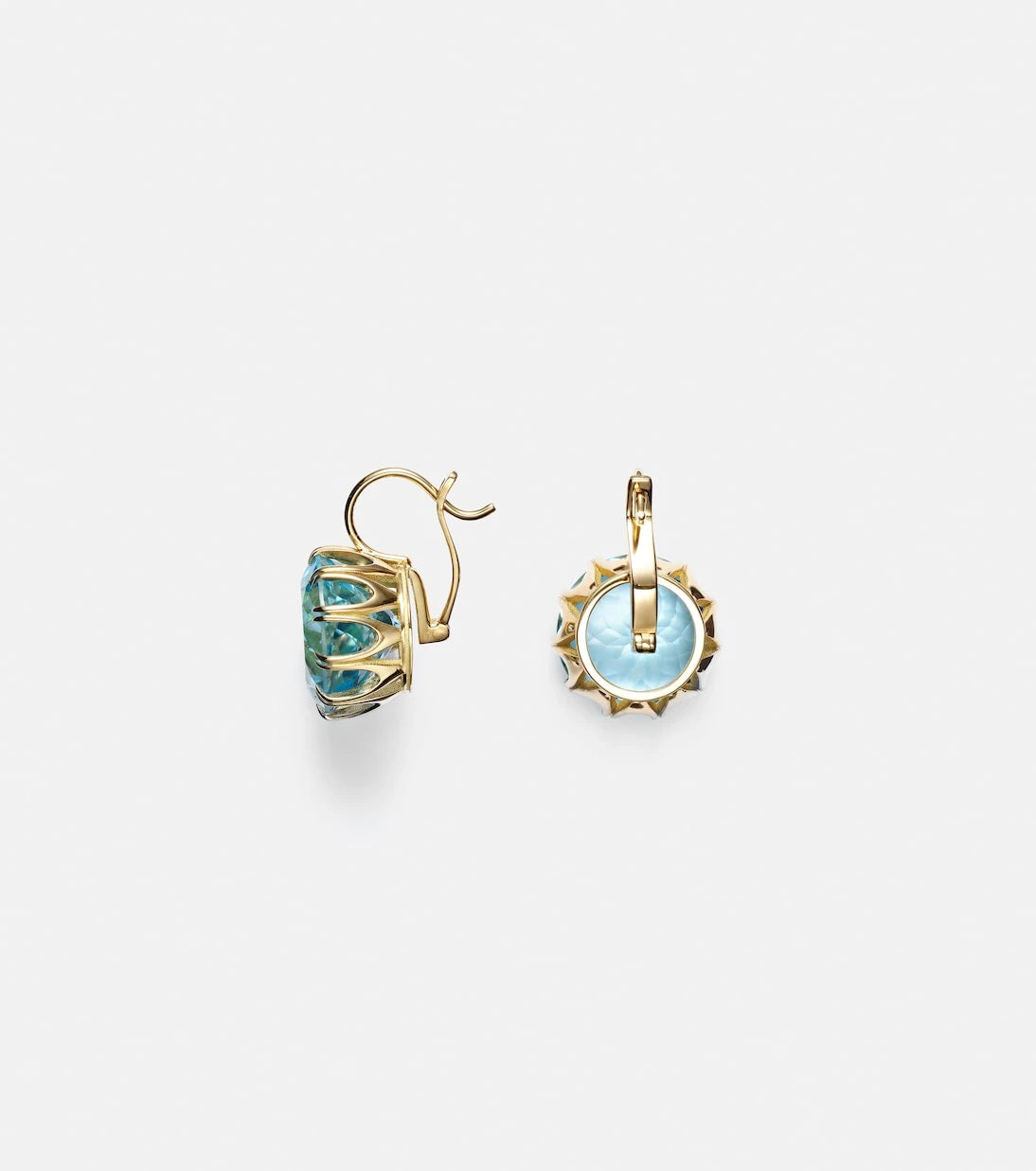 Ileana Makri - 18kt gold earrings with topaz