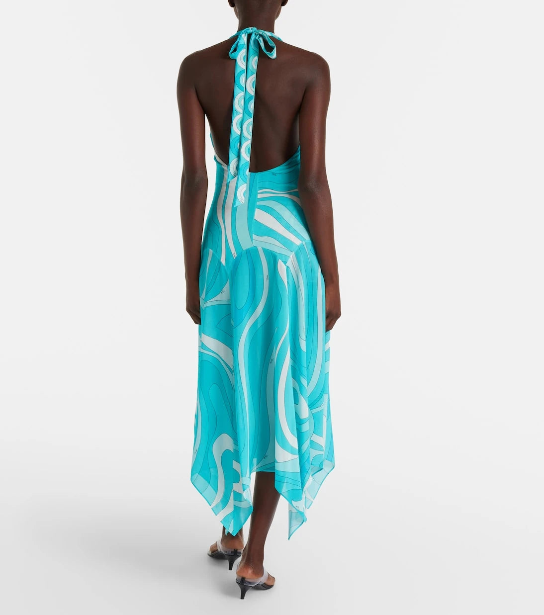 Pucci - Iride halterneck jersey midi dress