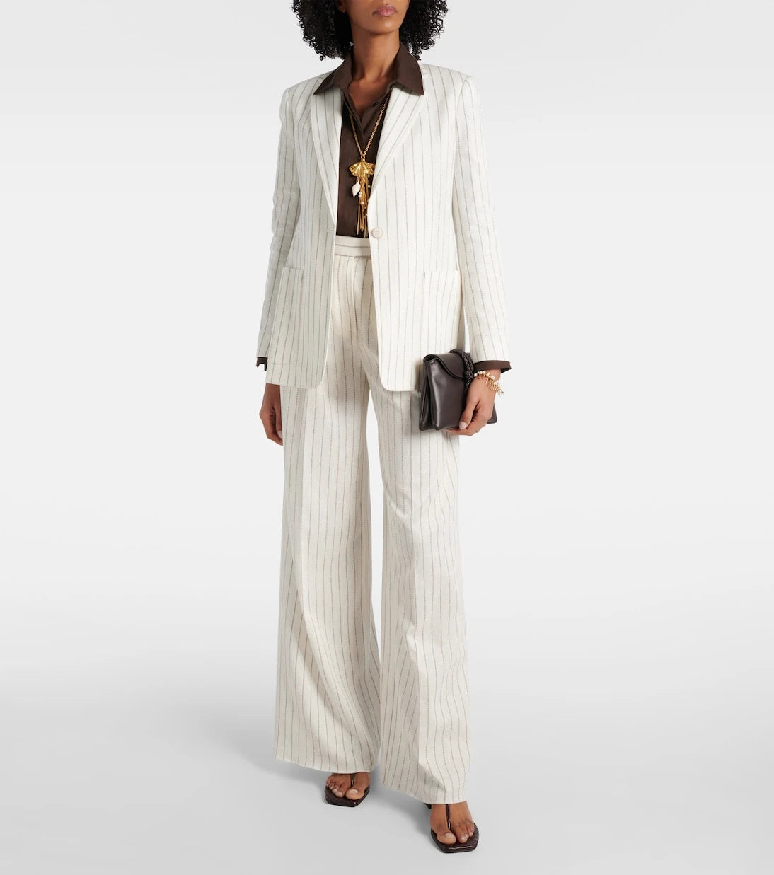 Max Mara - Jadi striped cotton and linen blazer