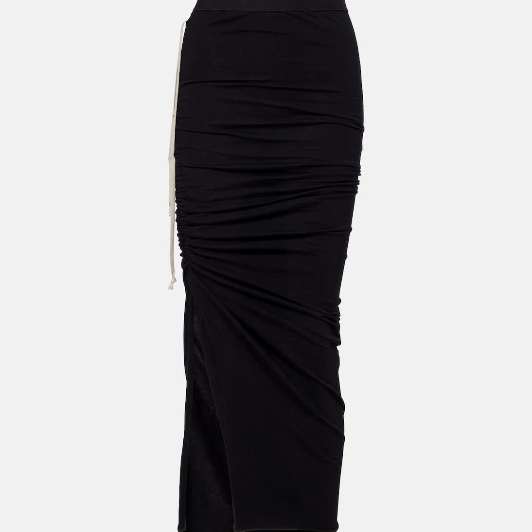 Rick Owens - Edfu cotton jersey midi skirt