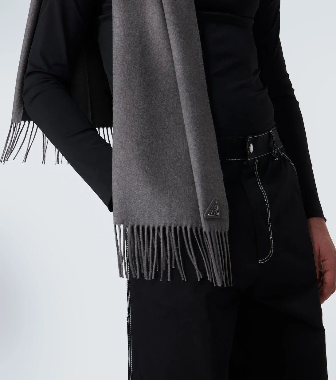 Prada - Silk and cashmere scarf