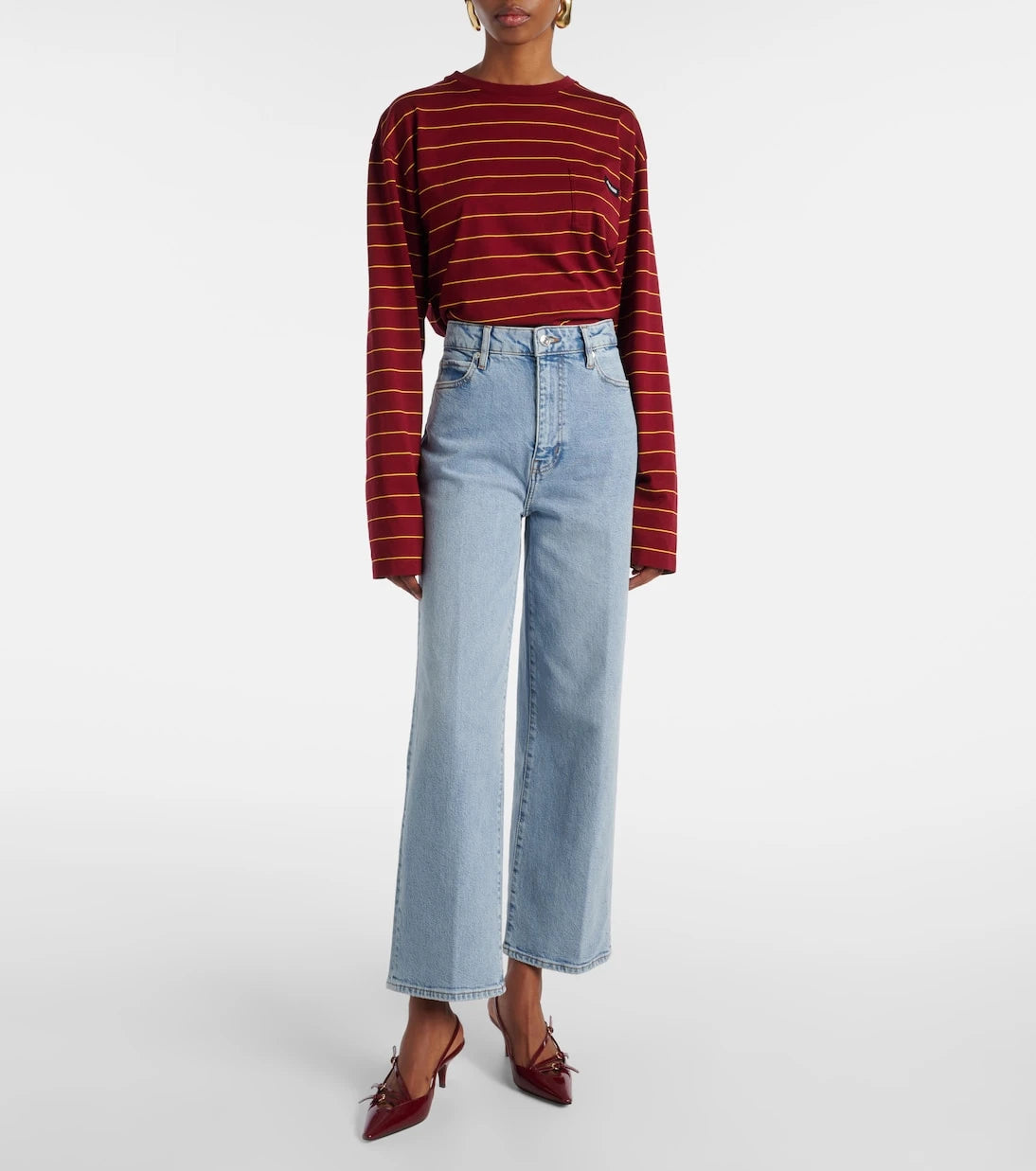 Frame - The Wide high-rise wide-leg jeans