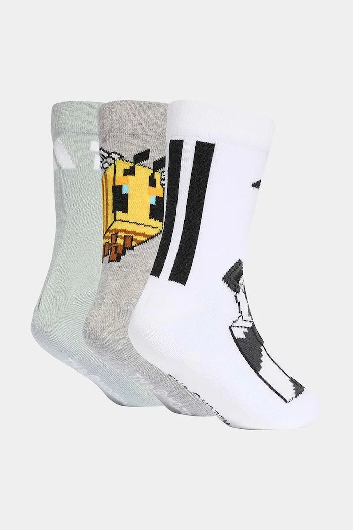 Детски чорапи с памук adidas Performance MINECRAFT (3 чифта)
