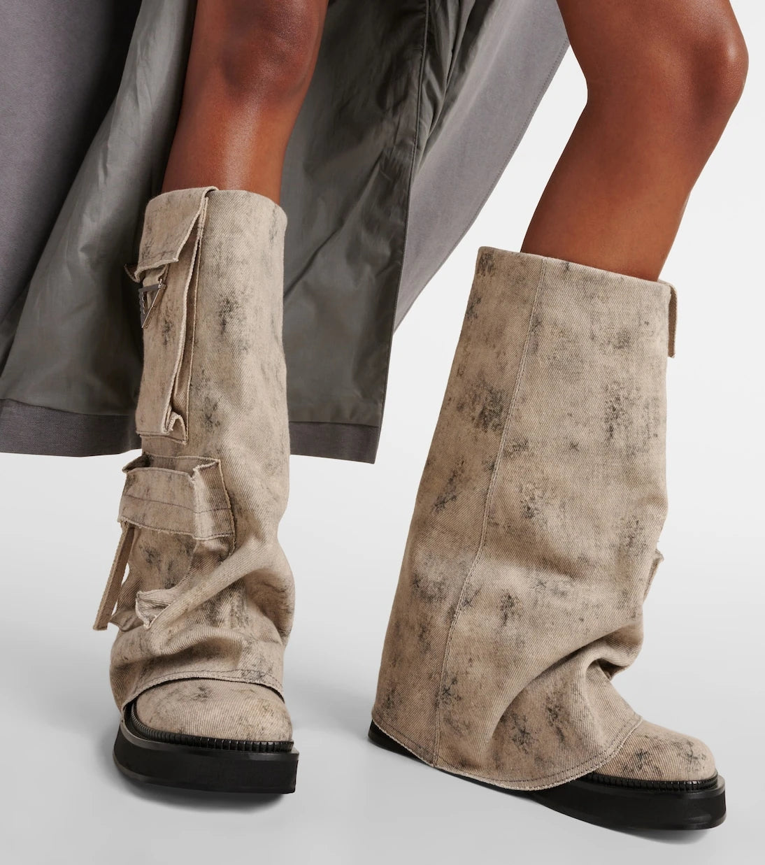 The Attico - Robin canvas combat boots