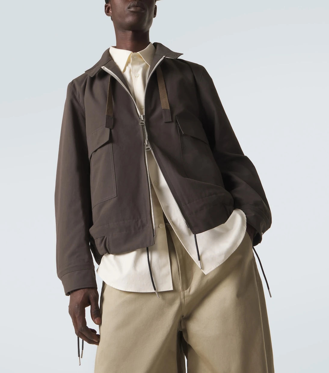 Sacai - Zip-up technical jacket