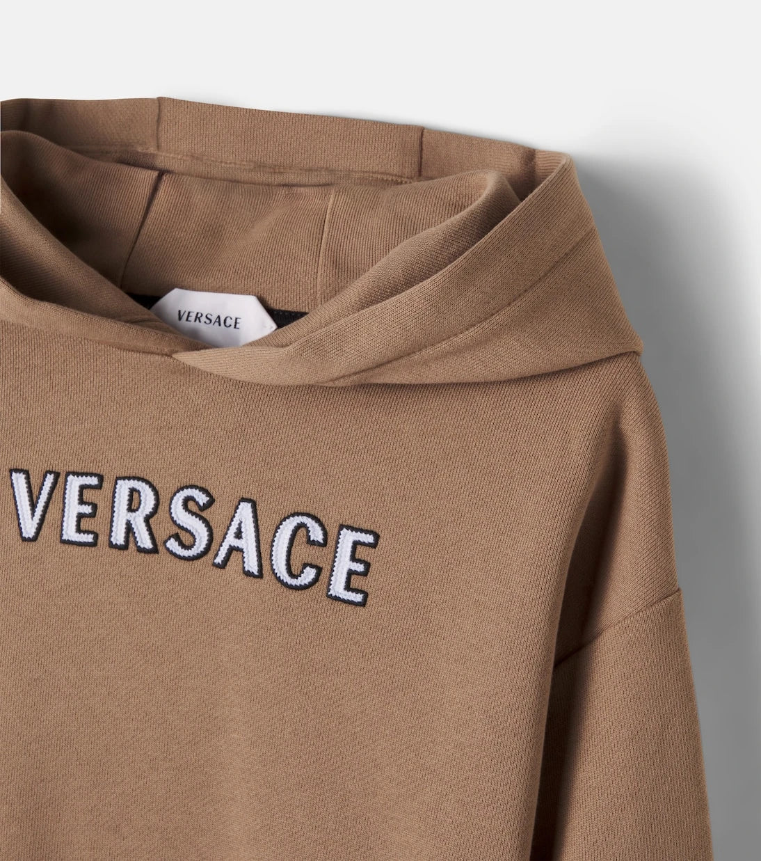 Versace Kids - Logo cotton jersey hoodie